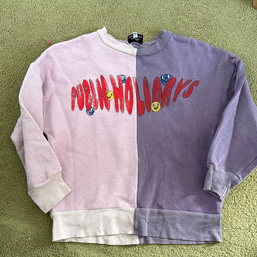 Fresh dinosaurs two tone sweatshirt